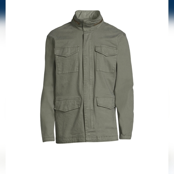 New Men Green Field Jacket - Picture 2 of 4